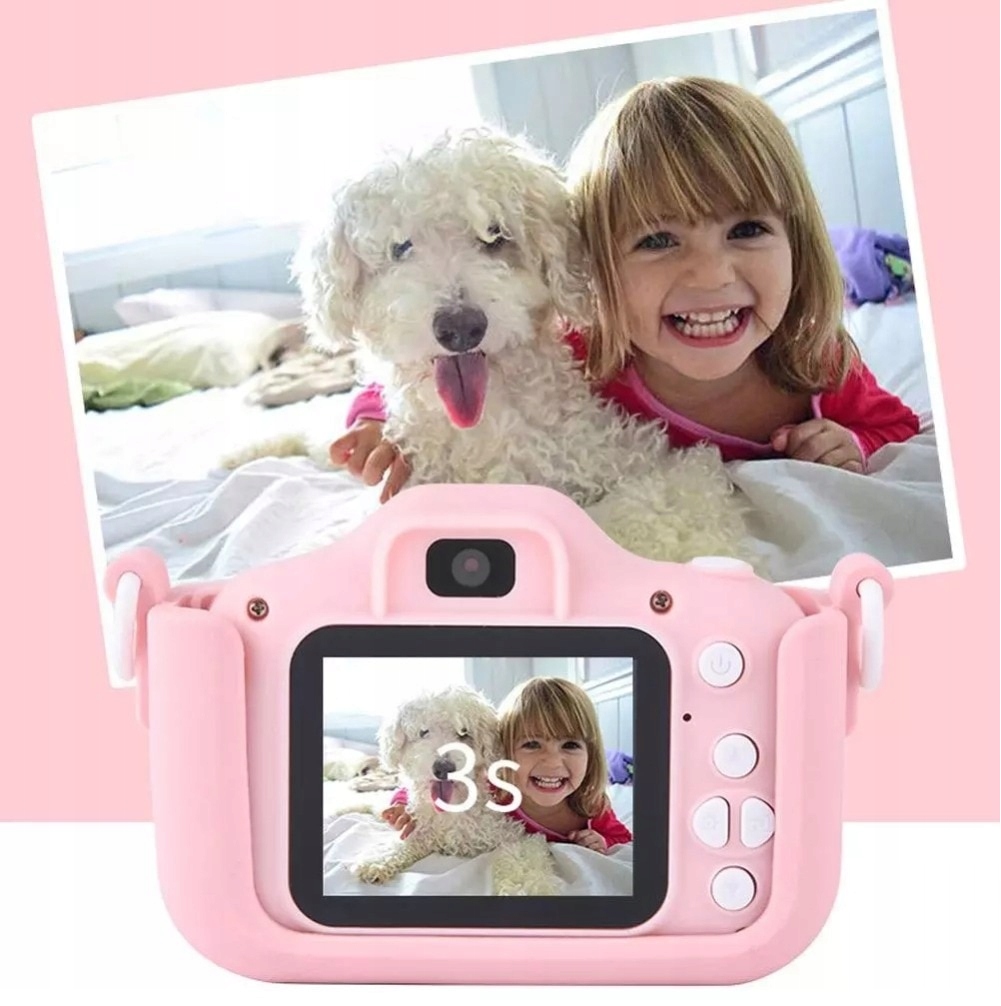 APARAT CYFROWY DLA DZIECI Dziecka Fotograficzny KOTEK 12MPX + 4 GRY Jakość video 1080p